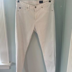 AG Jeans Abbey Ankle-Length Super Skinny White Jeans - Size 29R